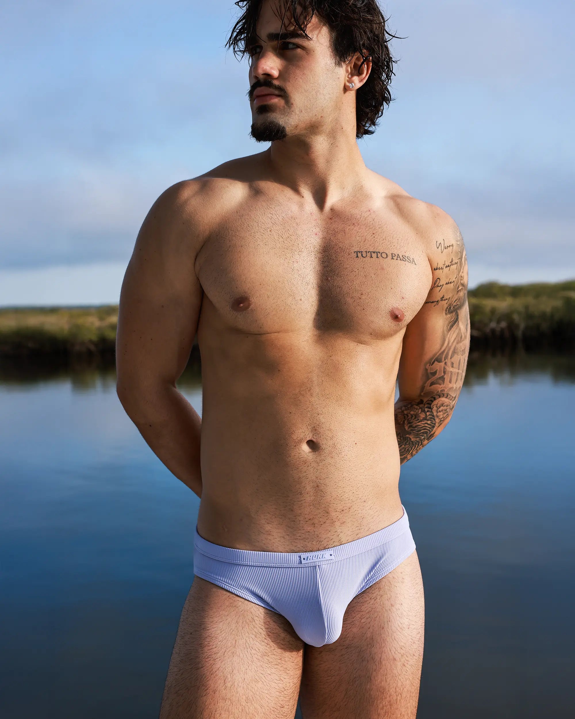 Aura Ribbed Swim Brief