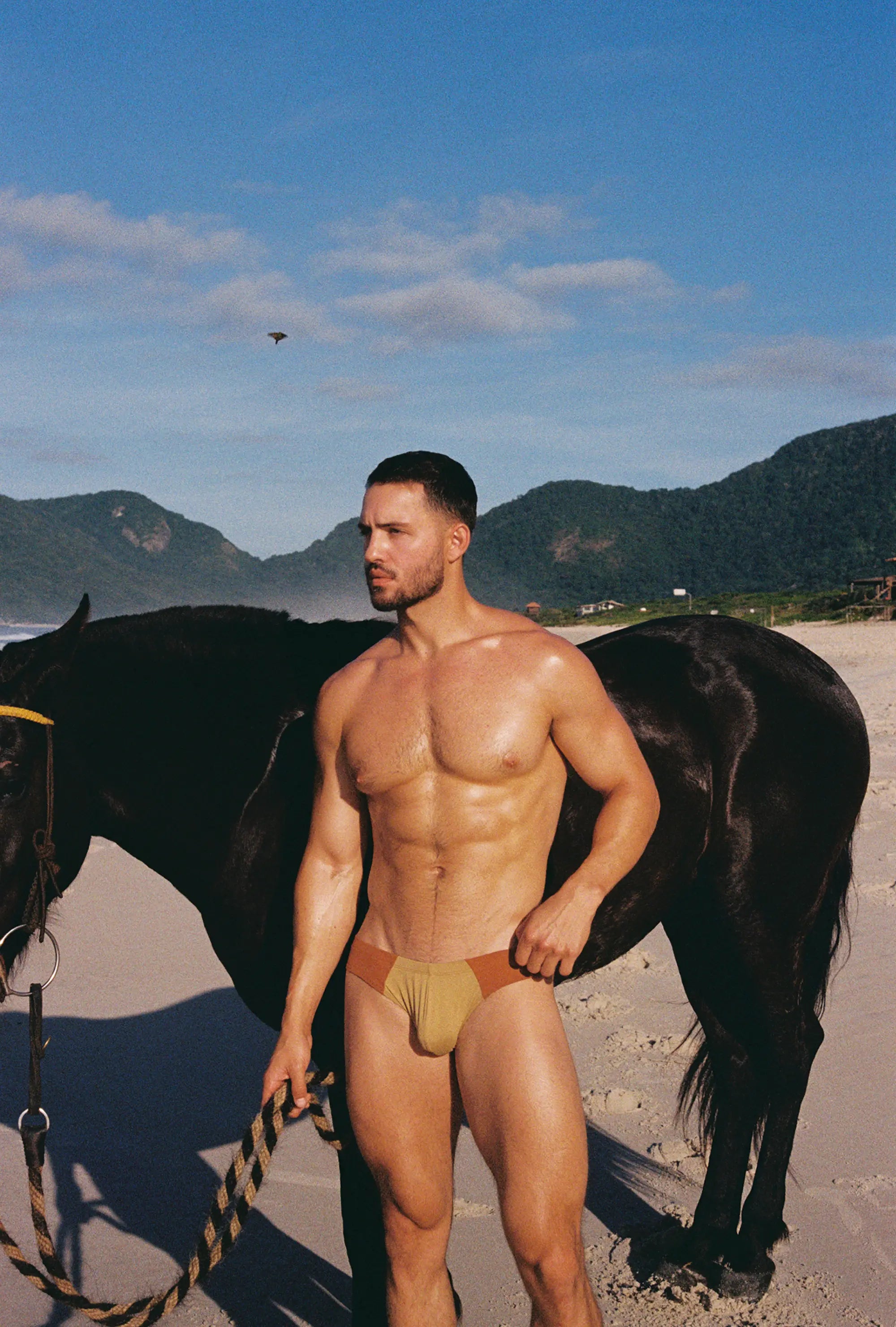 Amberstone Blocky Swim Brief