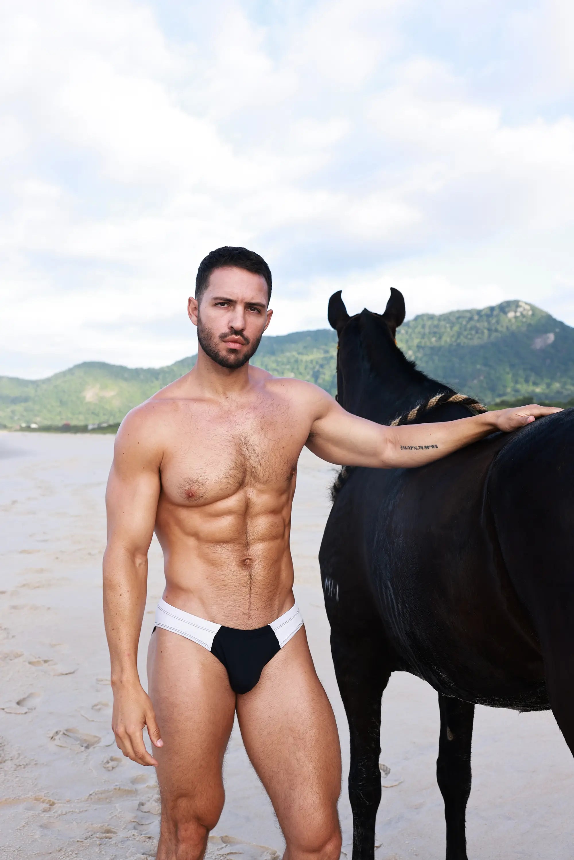 Obsidian Blocky Swim Brief