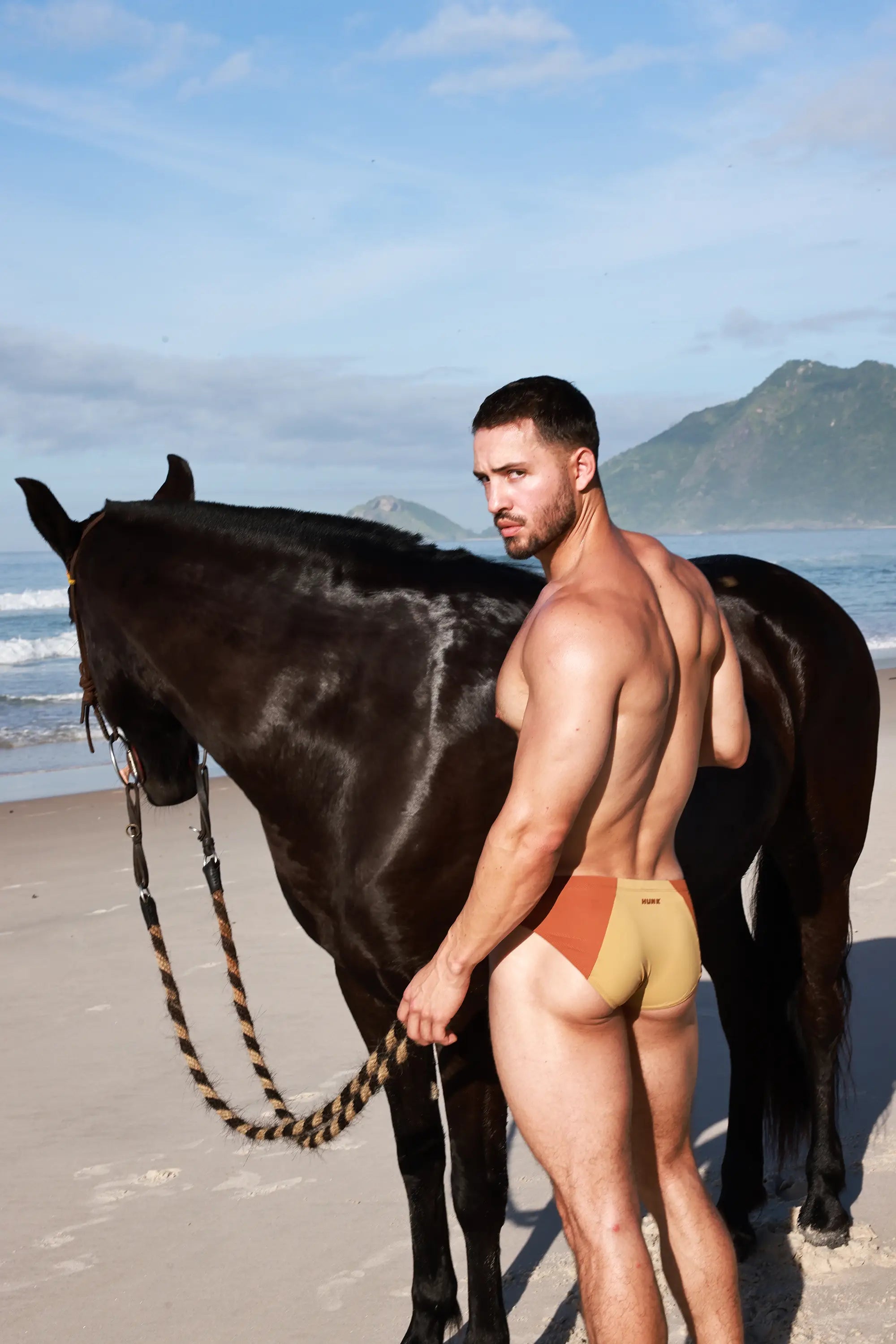 Amberstone Blocky Swim Brief