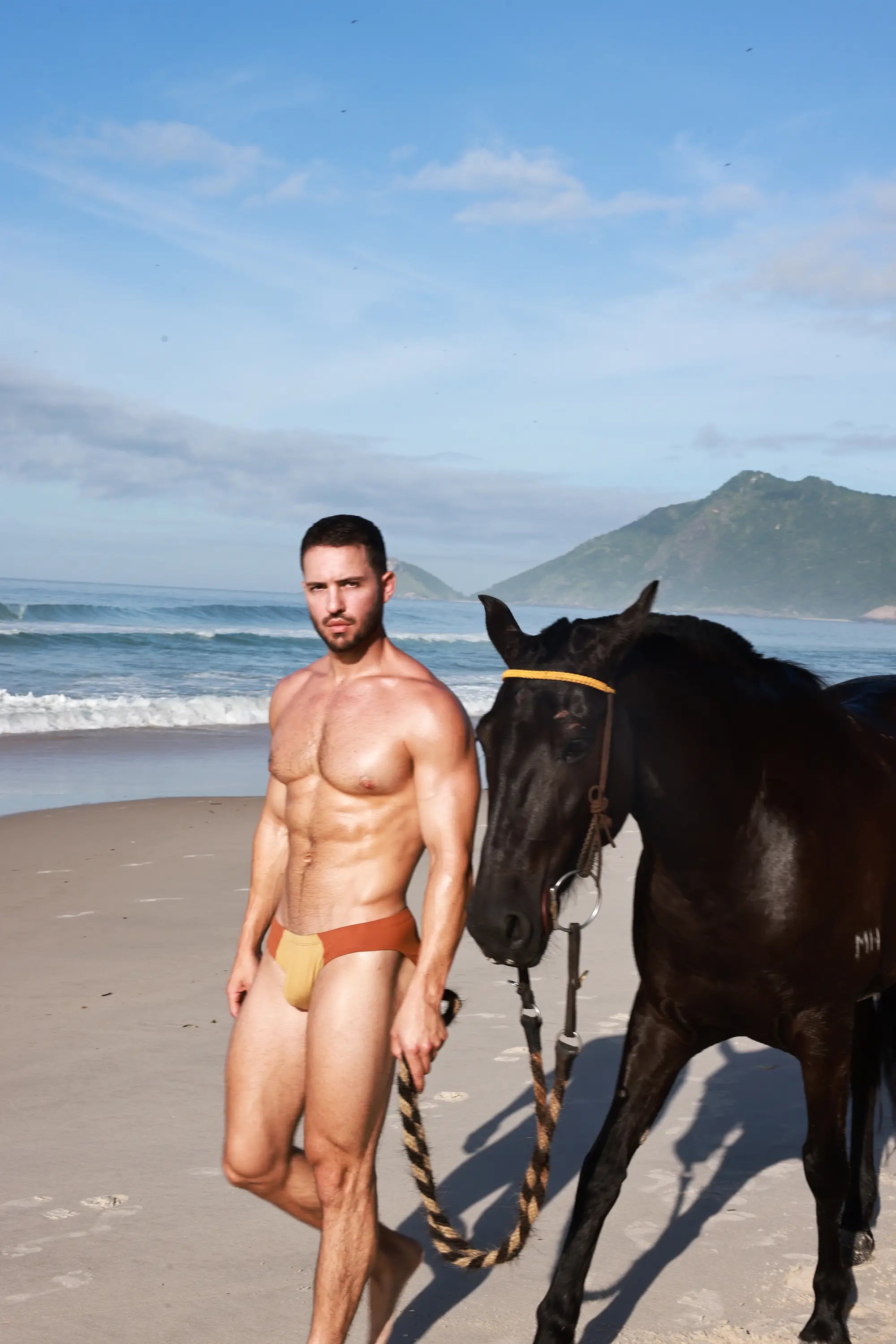 Amberstone Blocky Swim Brief