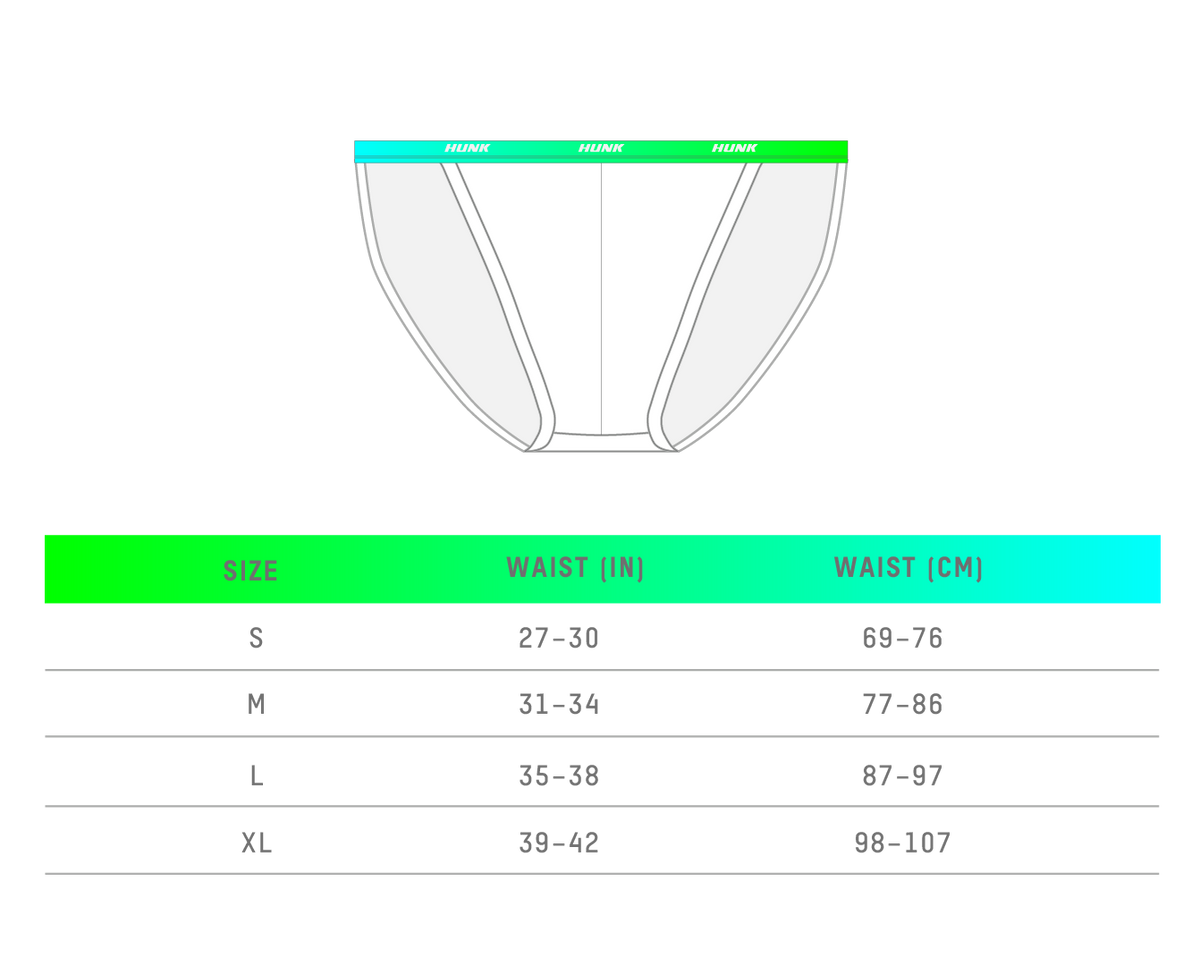 HUNK size chart